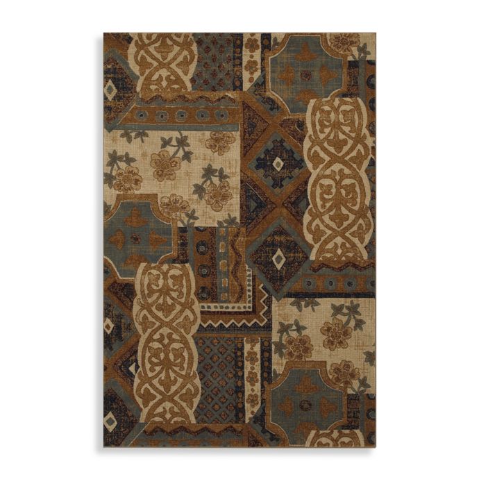 Mohawk Home Select Versailles Royal Entrance Rug in Blue Bed Bath
