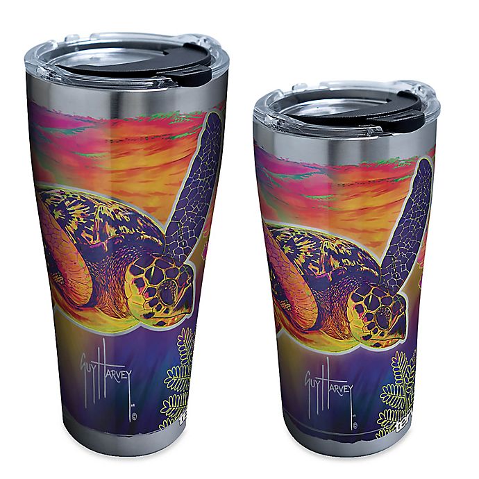 Tervis® Guy Harvey® Neon Turtle Stainless Steel Tumbler with Lid