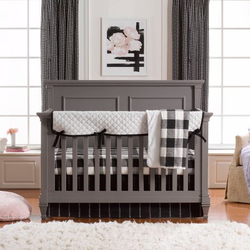 Liz And Roo Black And White Mix And Match 3 Piece Crib Bedding Set Buybuy Baby