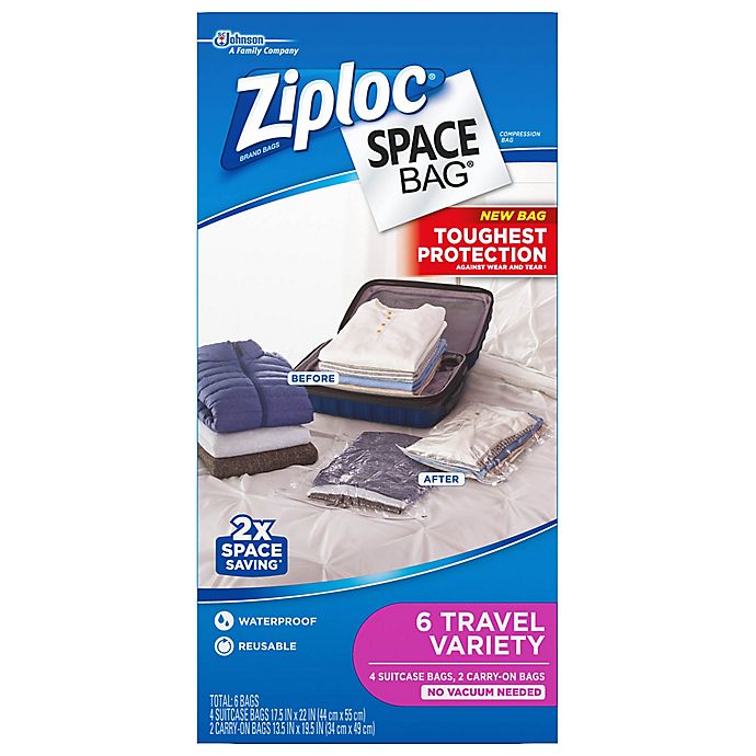 Ziploc® Space Bag® 6-Count Travel Variety Pack