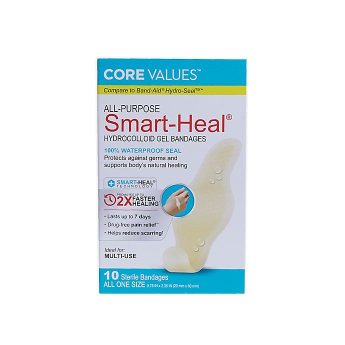 Core Values™ 10-Count Hydro Seal All-Purposes Bandages