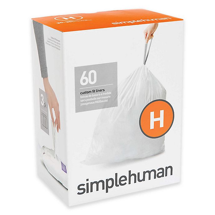 simplehuman® Code H 30-35-Liter Custom-Fit Liners
