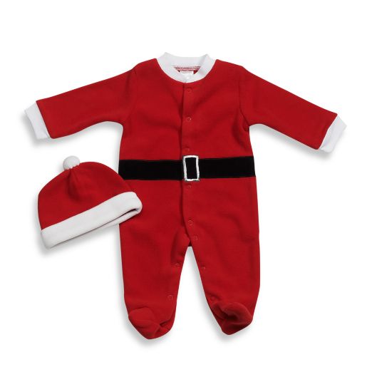 babyGEAR Santa Fleece Footie