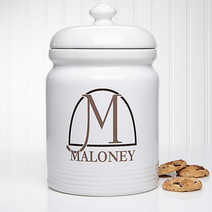Monogram Elegance Cookie Jar