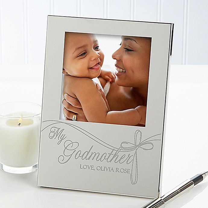 Godparent's 4.5-Inch x 6.5-Inch Picture Frame in Silver
