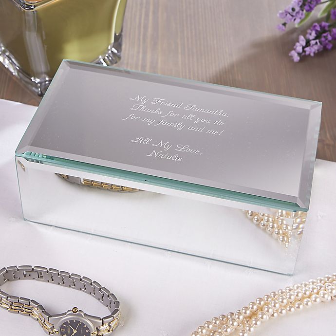 Write Your Own Engraved Mirrored Jewelry Box