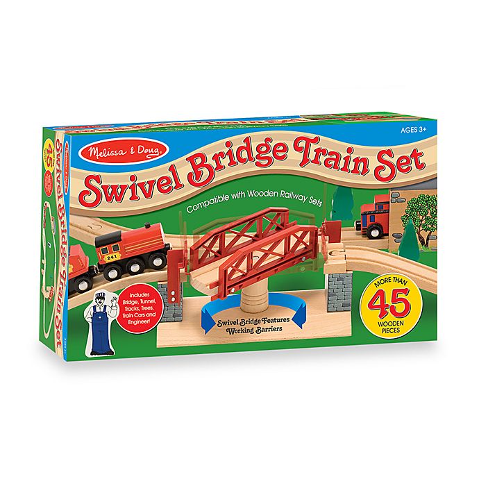 Melissa & Doug® Swivel Bridge Train Set