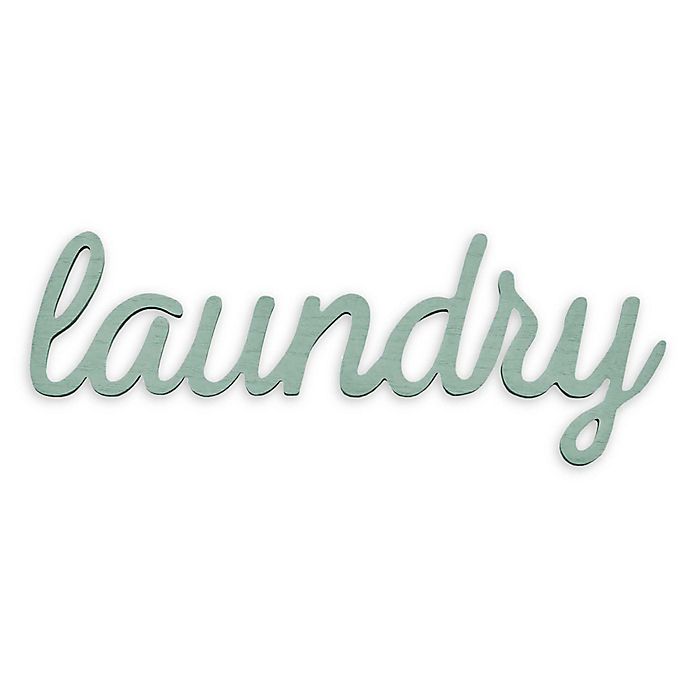Stratton Home Decor Laundry Wall Art in Teal