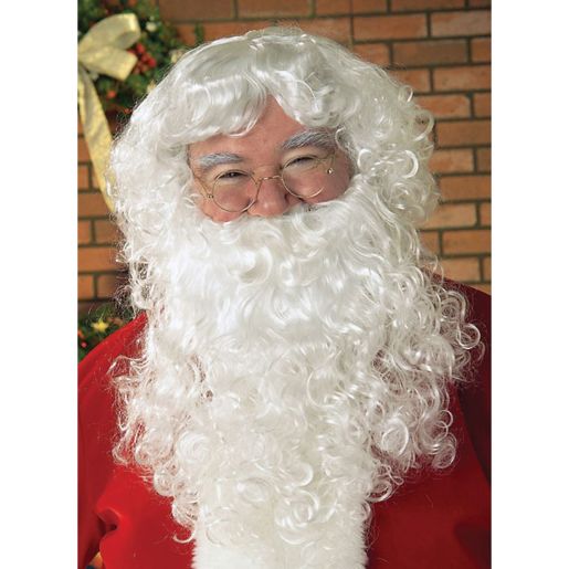 One Size Santa Beard And Wig Set In White Bed Bath Beyond