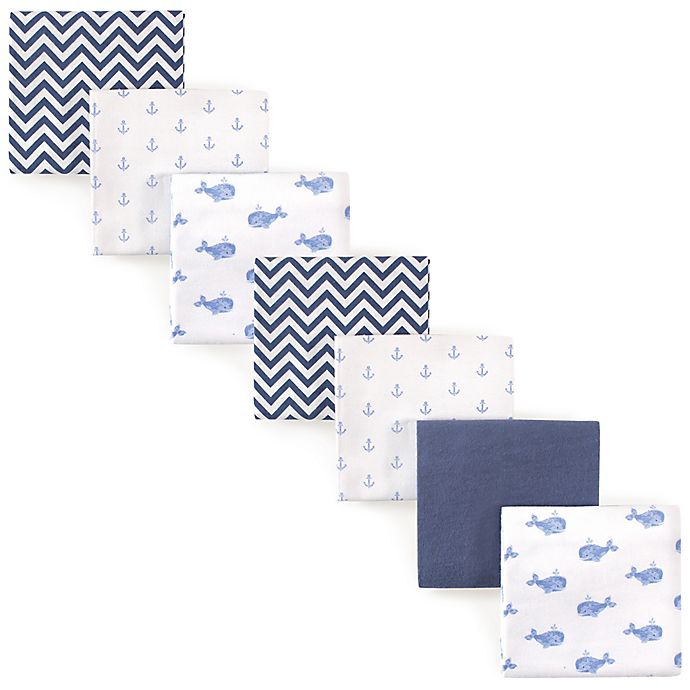 Hudson Baby® Flannel 4-Pack Receiving Blankets