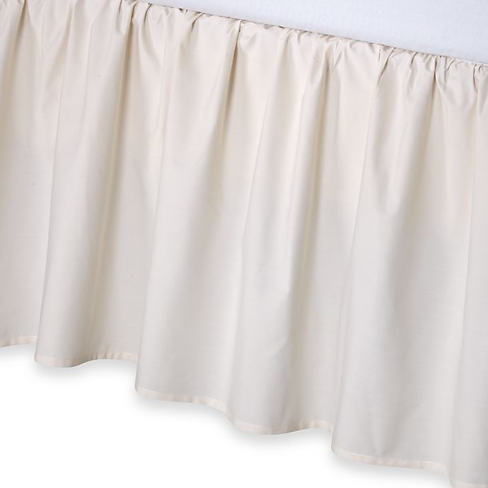 smoothweave™ 14-Inch Ruffled Twin Bed Skirt in Ivory