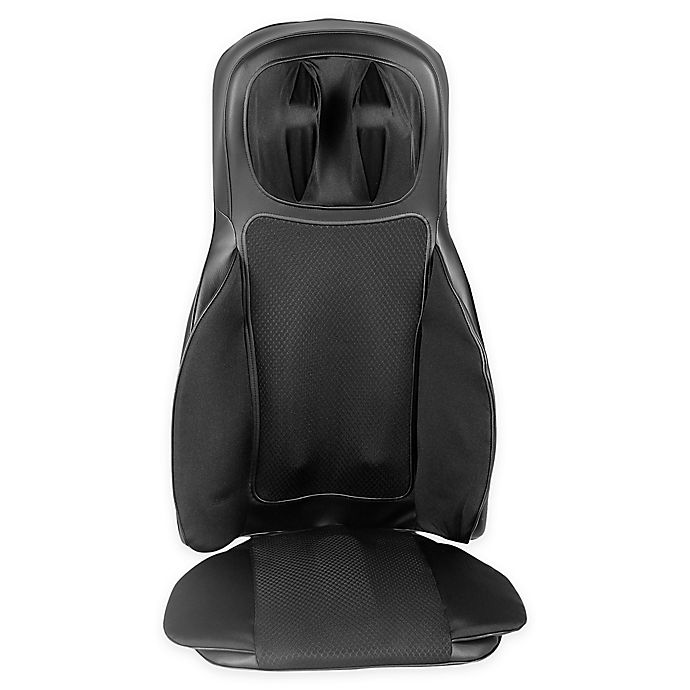 Aurora Health and Beauty® Shiatsu Massage Heated Seat Cushion in Black