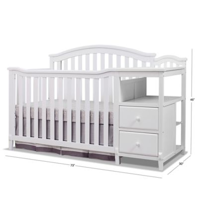 palisades convertible standard crib and changer combo 3 piece nursery furniture set