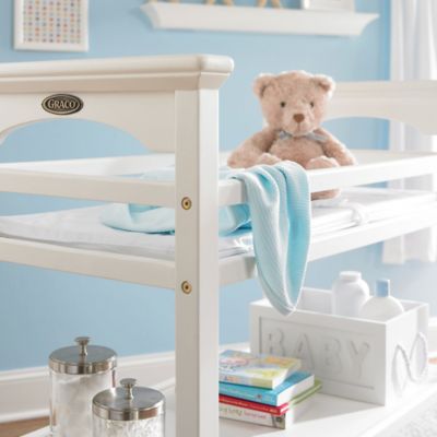 graco lauren changing table white