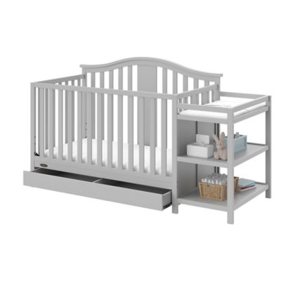 graco pebble gray changing table