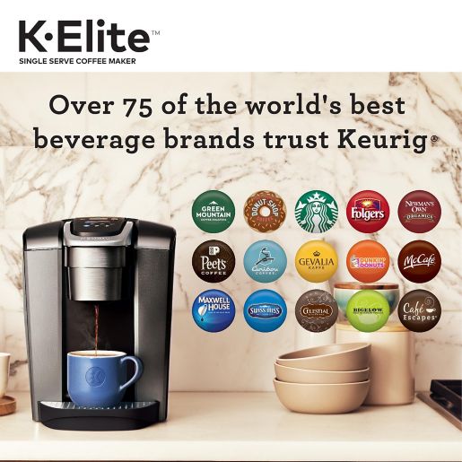 Keurig K Elite Single Serve K Cup Pod Hot Iced Coffee Maker Bed Bath Beyond