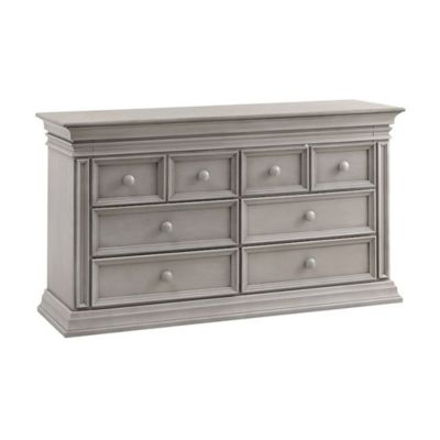 Baby Cache Vienna 6-Drawer Double Dresser In Ash Grey
