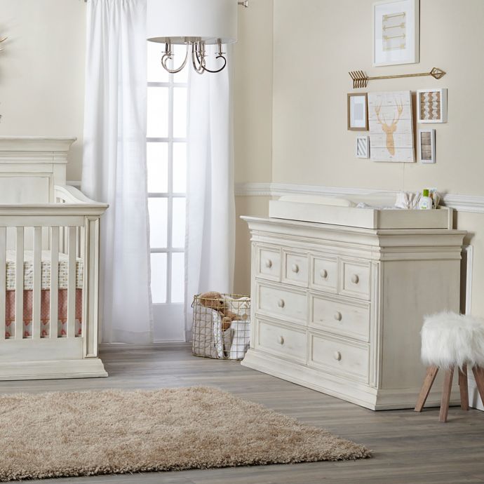 Baby Cache Vienna Changing Station In Antique White Buybuy Baby