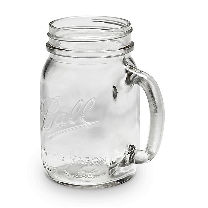 Bridal Wedding Set 12 USA Mason 16oz Jar Drinking Glasses Mugs Emb BALL MASON 
