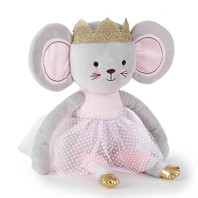 Levtex Baby® Elise Plush Princess Mouse Toy in Grey/Pink