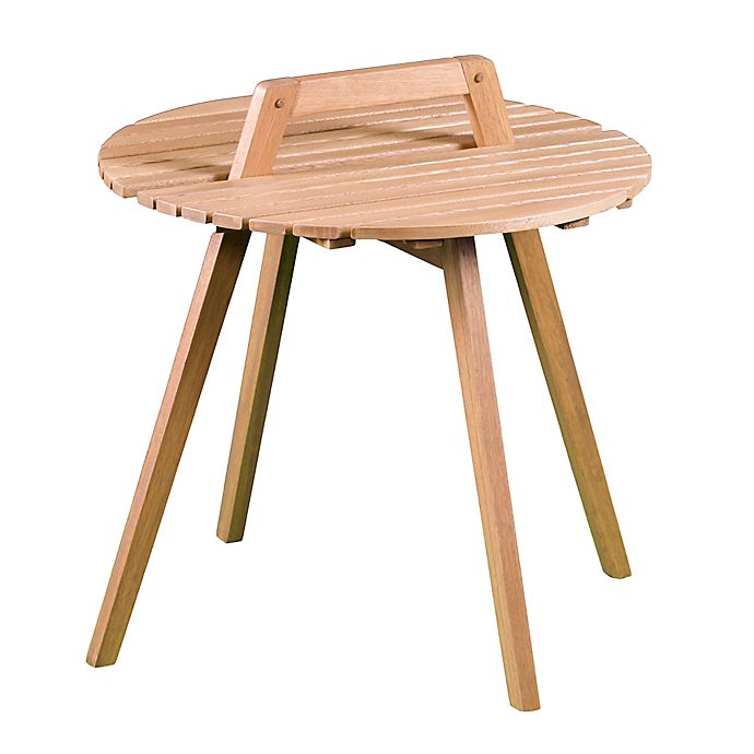 Southern Enterprises Pamona Round Outdoor Side Table In Natural Bed Bath Beyond - Southern Enterprises Patio Furniture