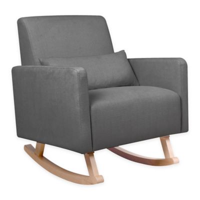 Baby Appleseed Milo Rocker In Dark Grey