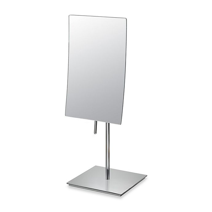 Mirror Image™ Minimalist Rectangular 3X Vanity Mirror with Chrome Finish