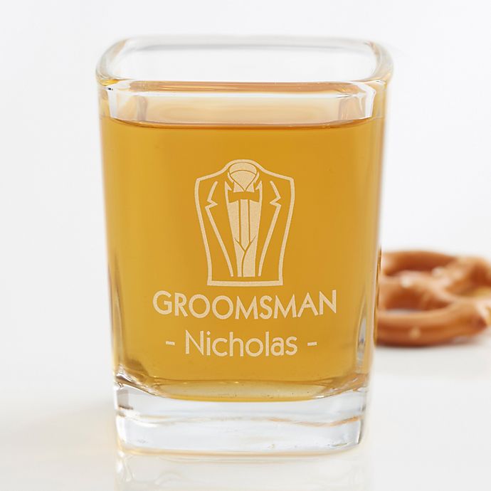Wedding Party Personalized Shot Glass