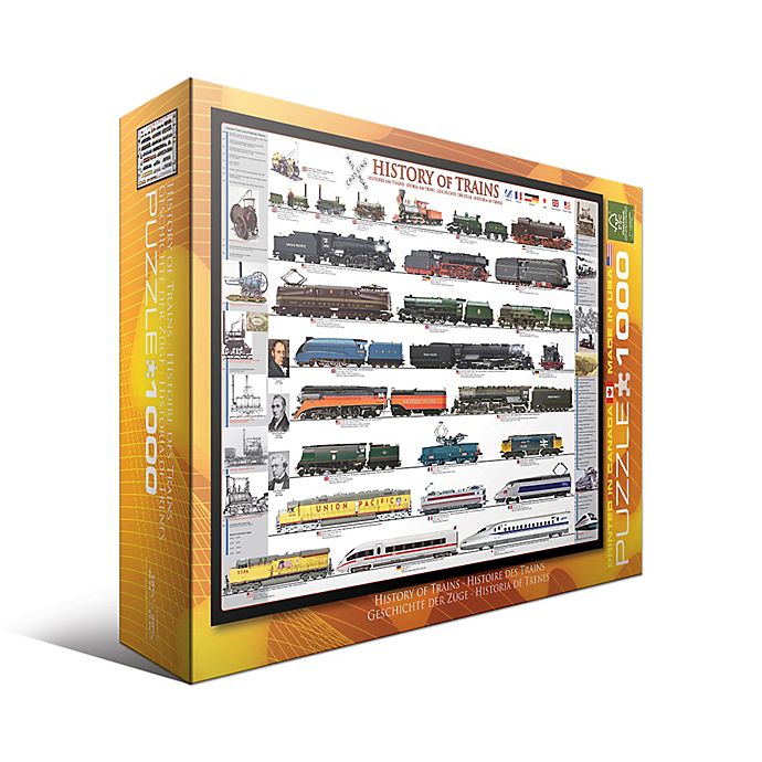 EuroGraphics History of Trains 1000-Piece Jigsaw Puzzle