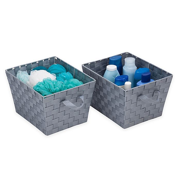 Honey-Can-Do® Task-It Woven Basket in Grey (Set of 2)