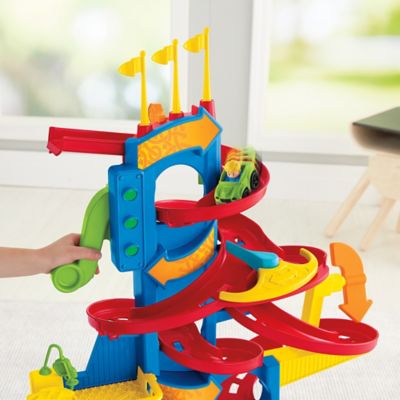 little people take turns skyway wheelies racetrack set