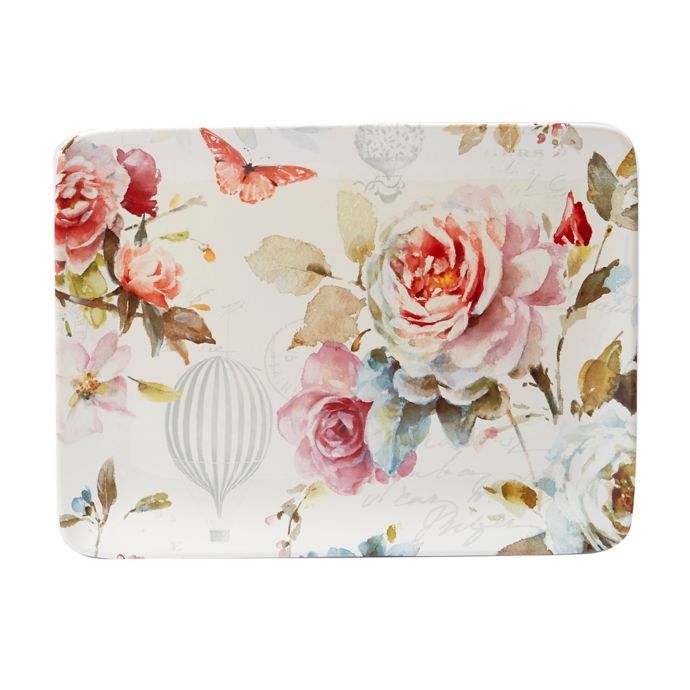 Certified International Beautiful Romance Rectangular Platter | Bed ...