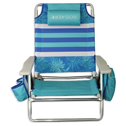 Body Glove 5 Position Beach Chair In Blue Bed Bath Beyond