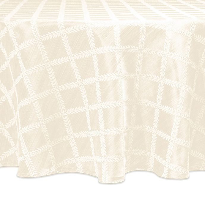Lenox® Laurel Leaf Tablecloth in White