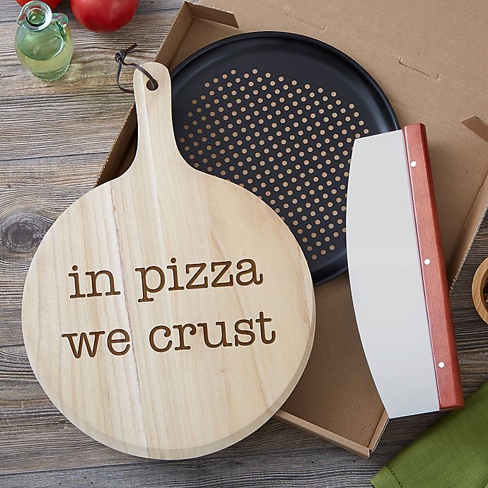 Pizza Expressions Personalized 2-Piece Pizza Board Gift Set
