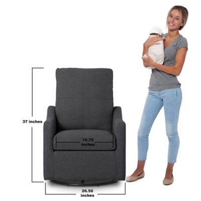 delta children kenwood swivel glider