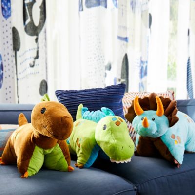 green dinosaur pillow pet