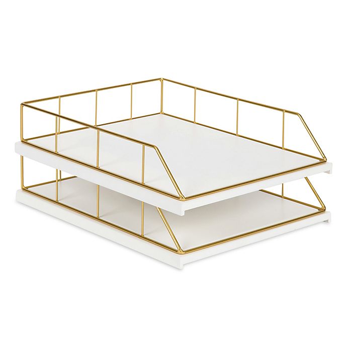 Kate and Laurel® Benbrook Stacked Letter Trays