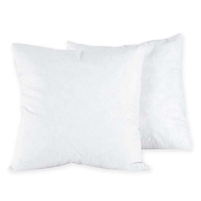 DOWN  Inner Cushion Feather Feather Insert Euro Square Pillow Insert FEATHER 