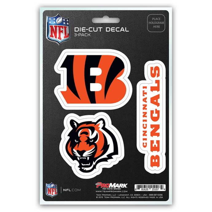 NFL Cincinnati Bengals 3Piece Car Emblem Kit Bed Bath & Beyond