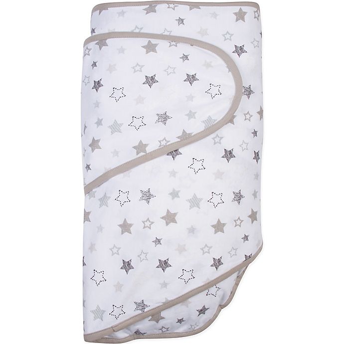 Miracle Blanket® Stars Swaddle Blanket in Grey