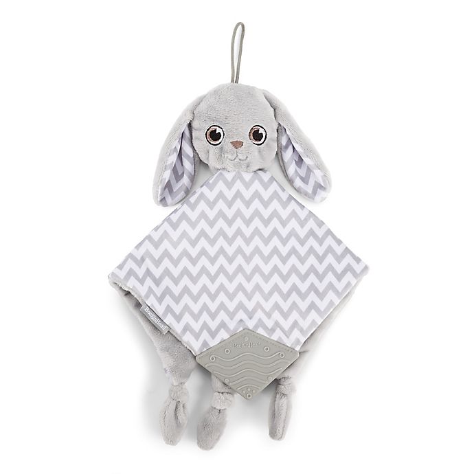 BooginHead PaciPal Teether Blanket with Pacifier Holder in Grey