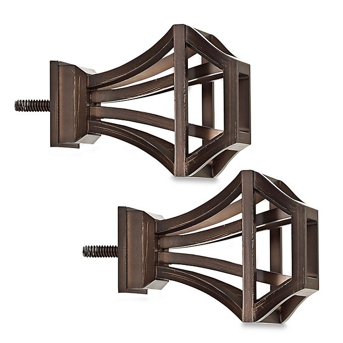 Cambria Elite Square Birdcage Finial Oil Rubbed Bronze 1 Set with Two finials 