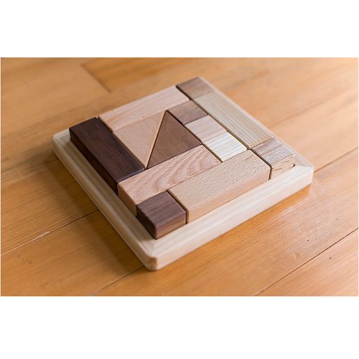 Eguchi Toys 13 Piece Small Wood Block Puzzle Bed Bath Beyond