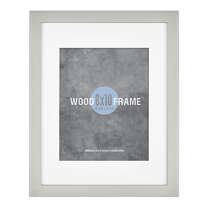 Gallery 8-Inch x 10-Inch Wood Frame in Light Grey