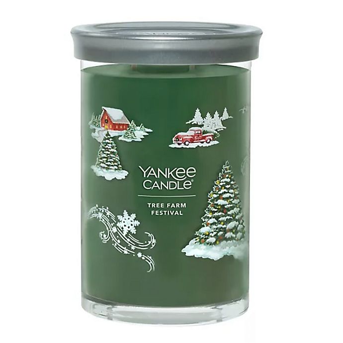 Green Wreath Pine Yankee Candle Home for Christmas Large Jar 22oz NEW 