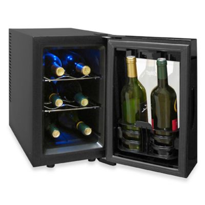 Wine Refrigerators - Coolers, Cellars & Chillers - Bed Bath & Beyond - image of VinotempÃ‚Â® 8-Bottle Thermoelectric Wine Cooler Model # VT-8TEDTS-