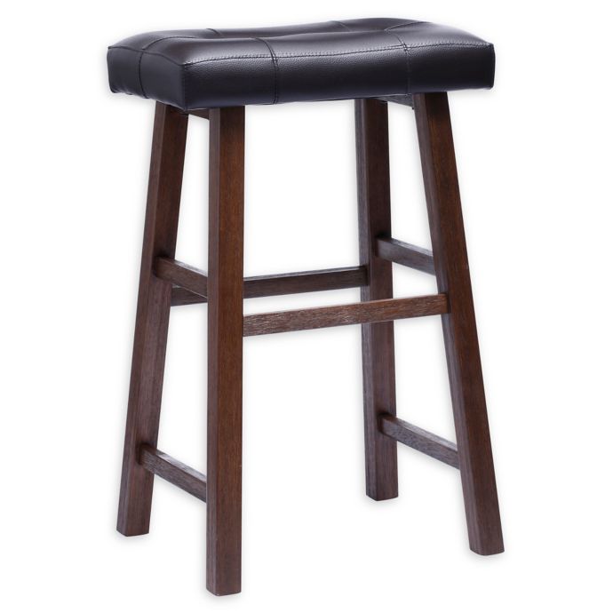 Padded Saddle Bar Stool | Bed Bath & Beyond