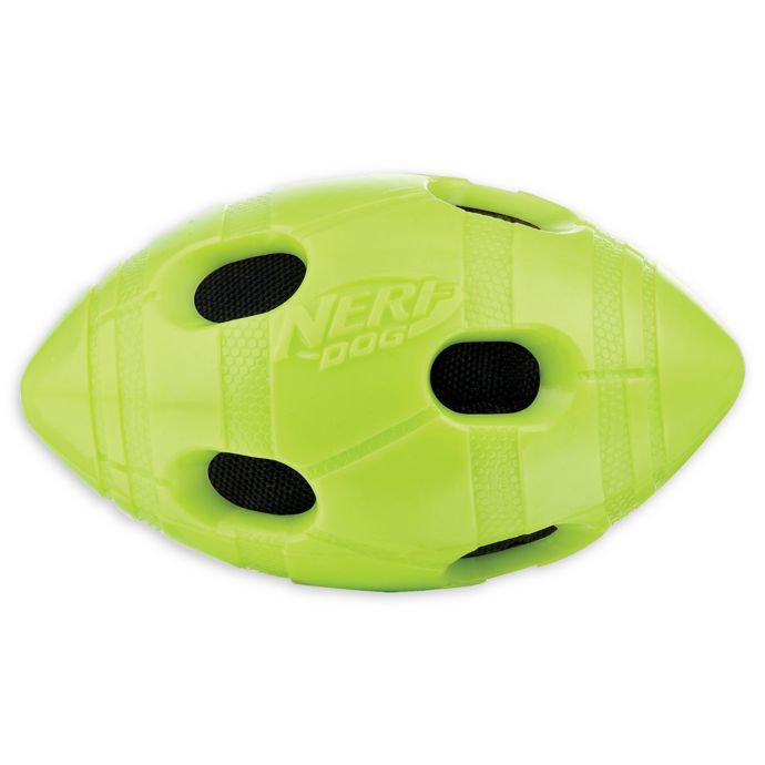 Nerf Dog 6 Inch Bash Crunch Football In Green Bed Bath Beyond