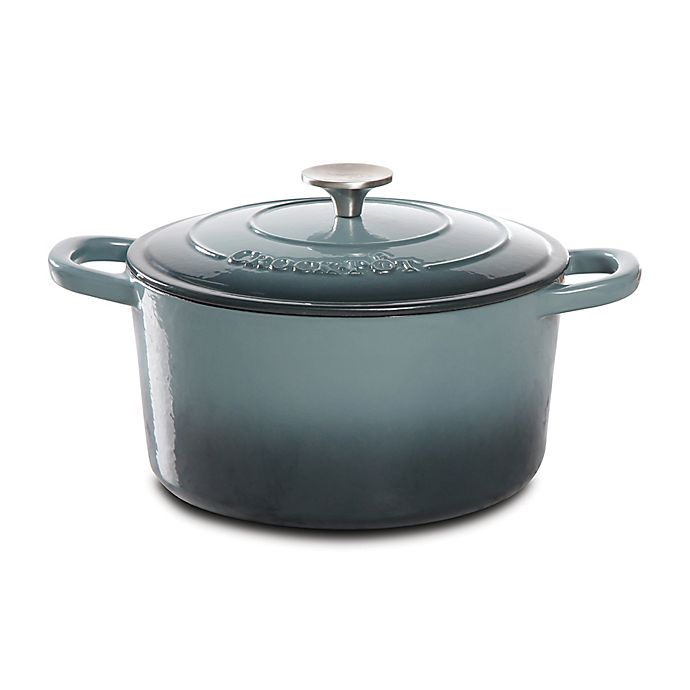 Crockpot™  Artisan 5 qt. Enameled Cast Iron Round Dutch Oven in Slate Grey